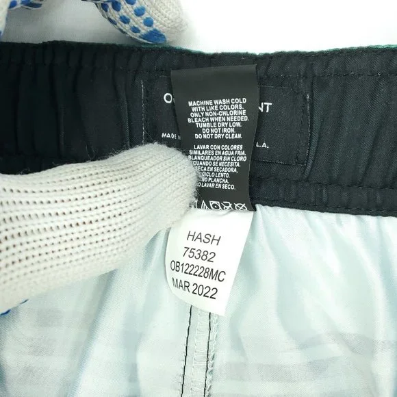 Ocean Current OC Boardshorts Boys L (Approx. 14/16) Green Black Leaf - Picture 6 of 11